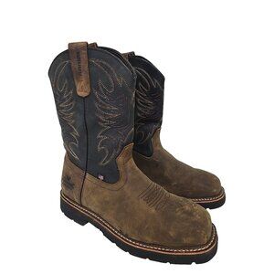 Thorogood Men's 11" Steel Toe WP Western Wellington Work Boot USA 804-4330 12D